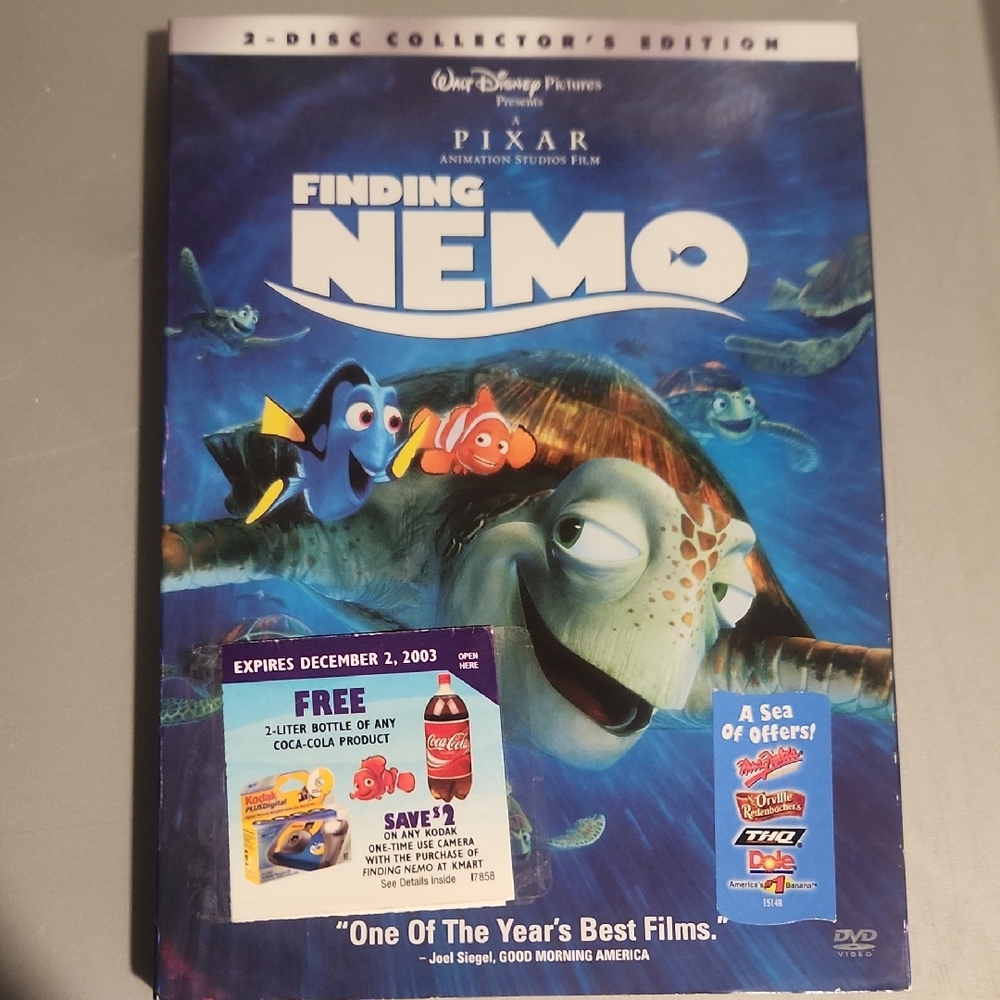 Disney Pixar Finding Nemo DVD
